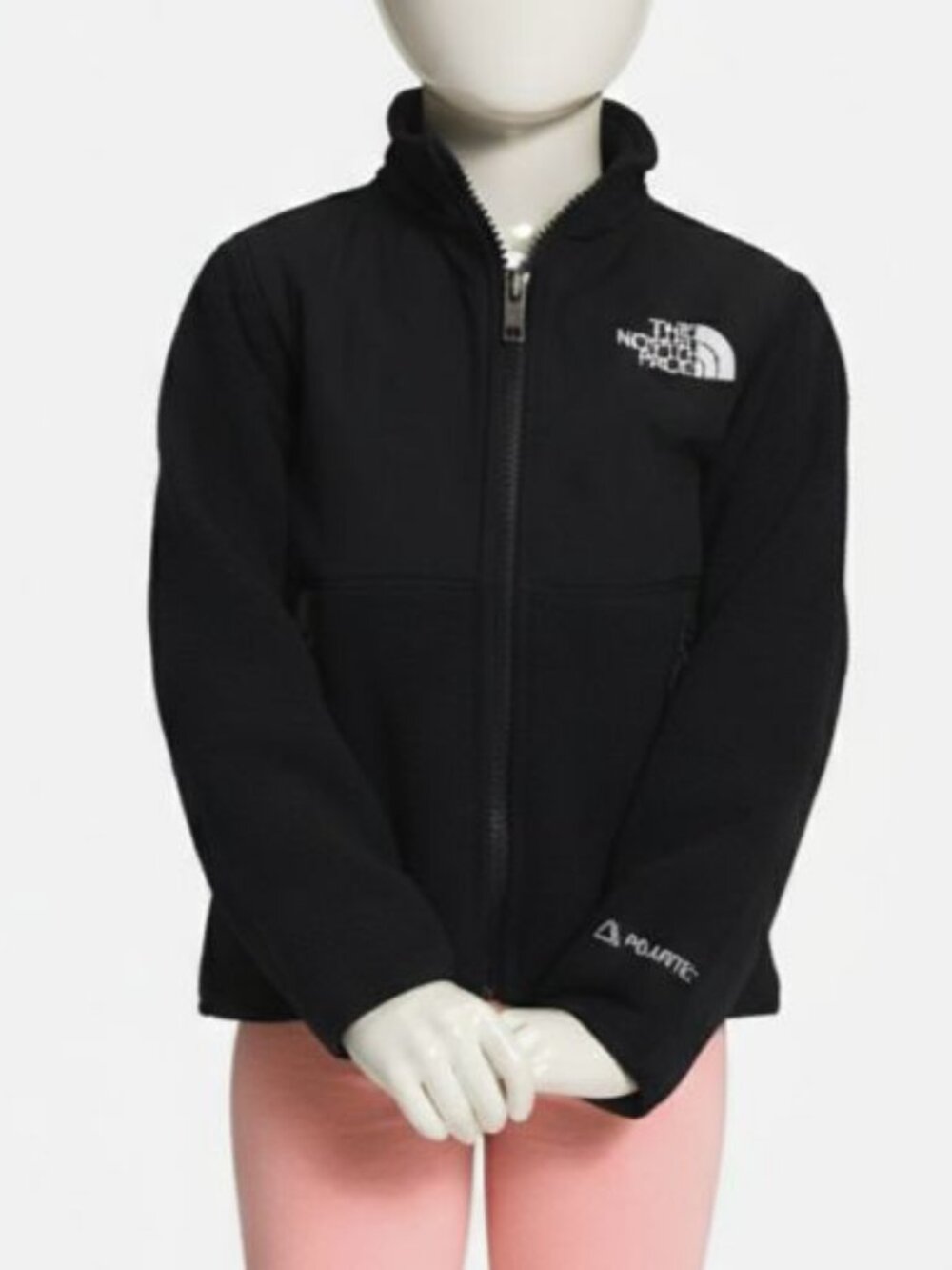 The North Face Unisex Kids Black Denali Water Repellant Fleece Jacket Size: 6